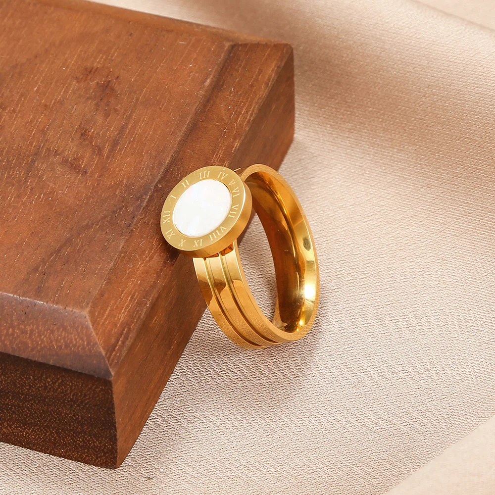 Bague double anneau et médaillon romain — vue 6