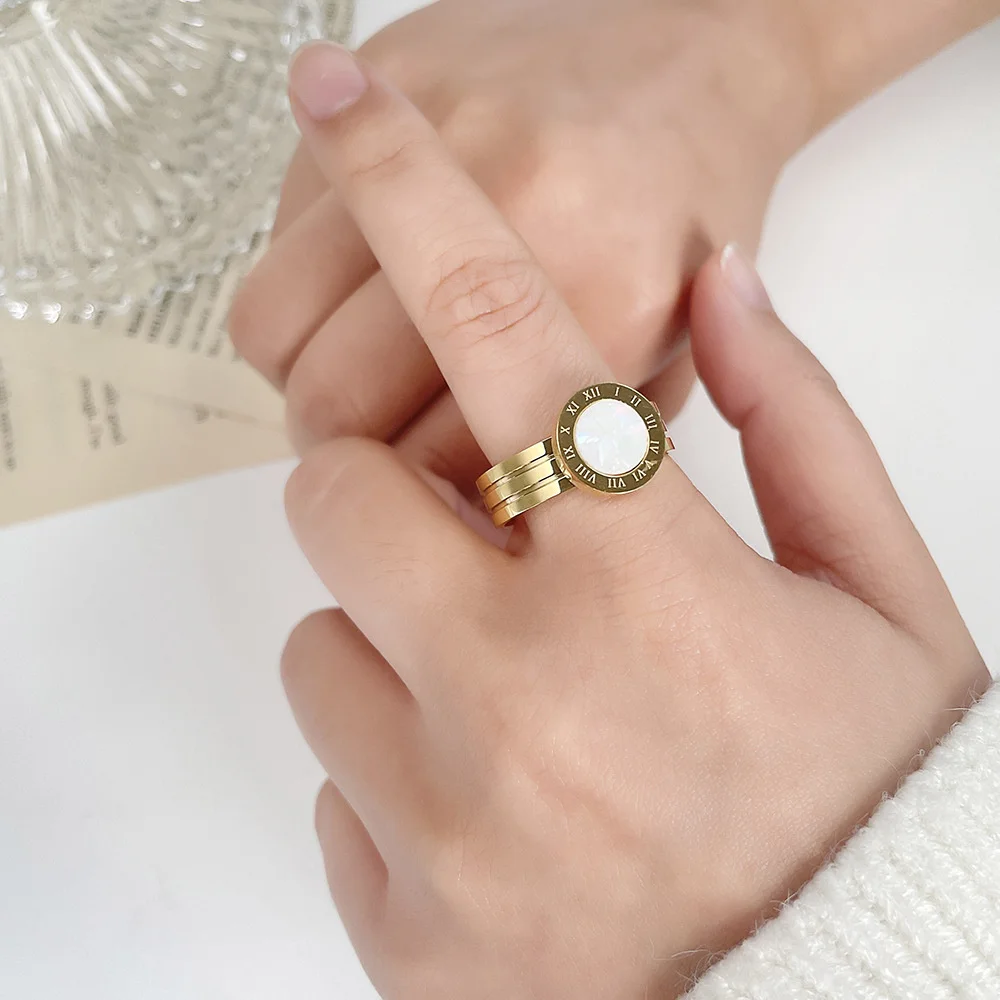 Bague double anneau et médaillon romain — vue 4