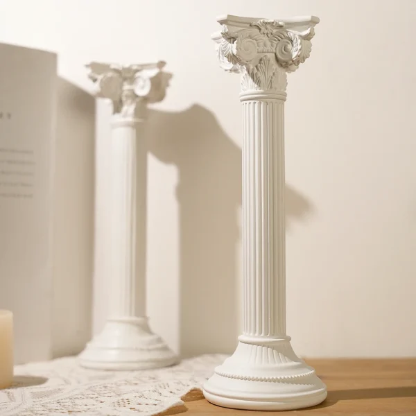 Colonne corinthienne décorative en résine