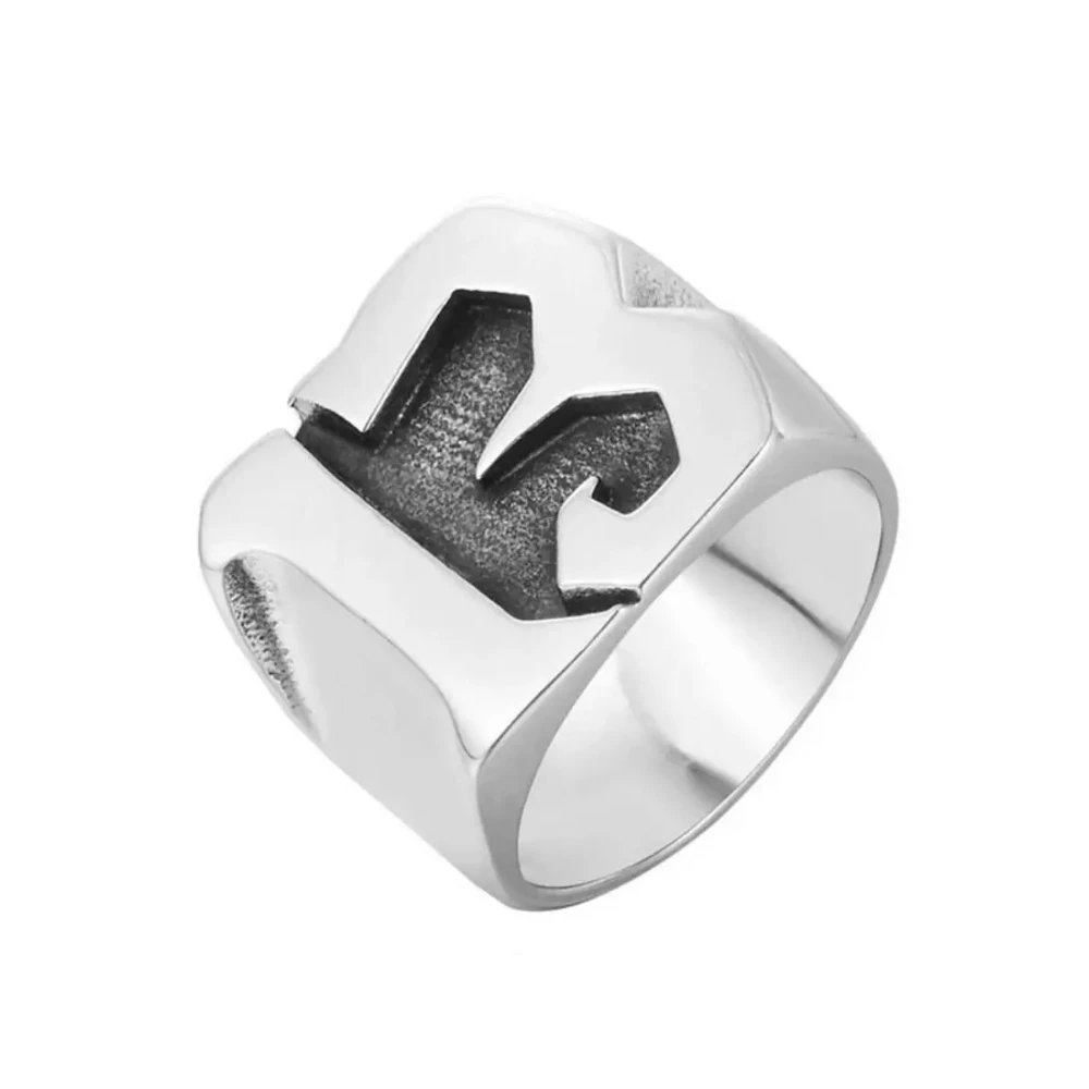 Bague XIII en relief — acier inoxydable — vue 5