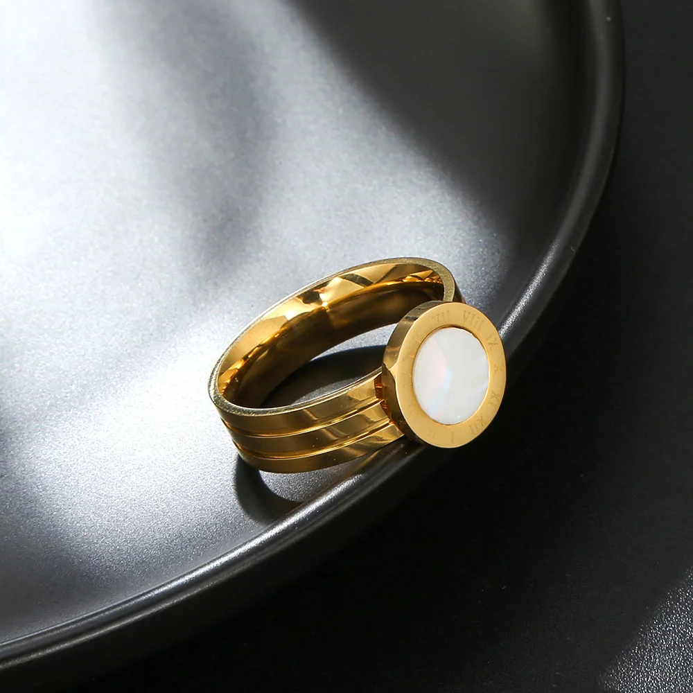 Bague double anneau et médaillon romain — vue 3