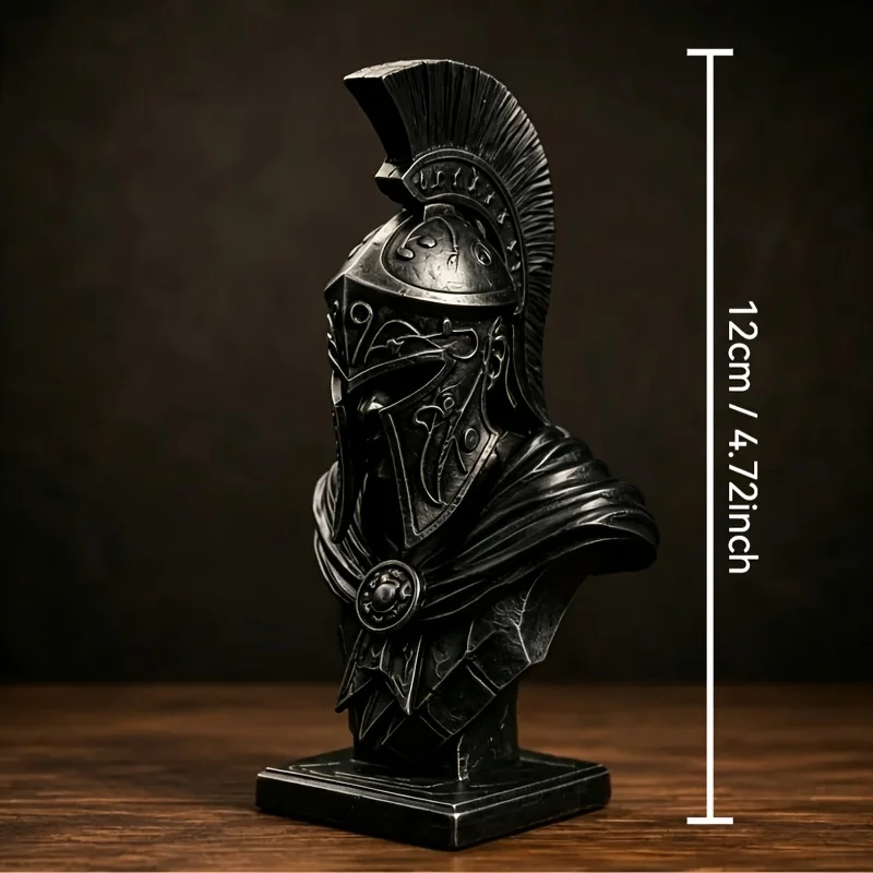 Buste spartiate noir — 12 cm