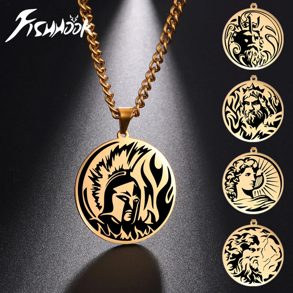 Collier dieux grecs — médaillon de 25 mm