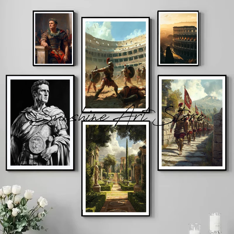 Toiles Rome antique — portraits, légions et monuments