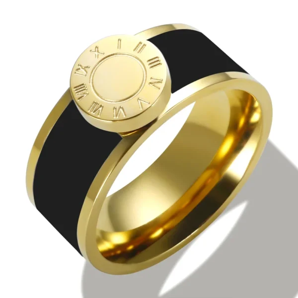 Bague médaillon romain — couleurs émaillées