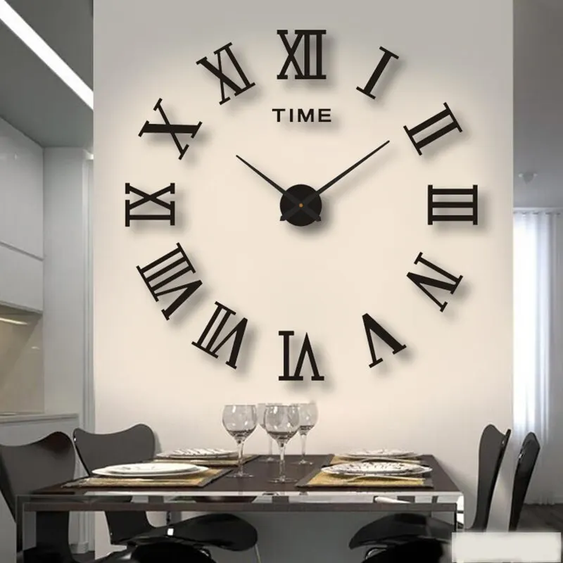 Horloge chiffres romains à poser au mur — 40 cm