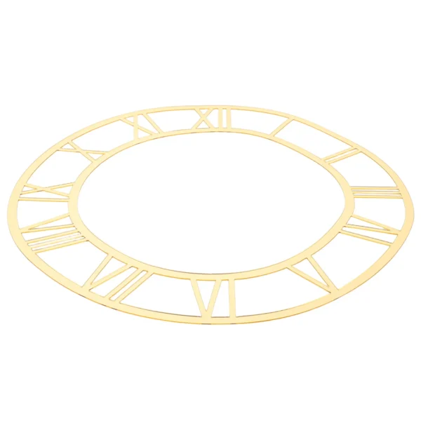 Cadran décoratif chiffres romains — doré, 30 cm