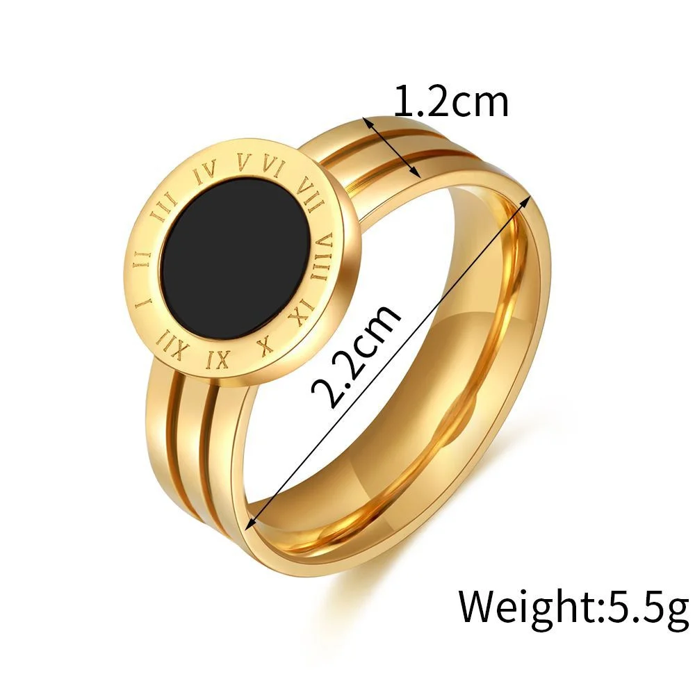 Bague double anneau et médaillon romain — vue 5